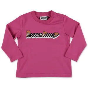 Moschino Kids Teddy Bear Logo Print T-Shirt