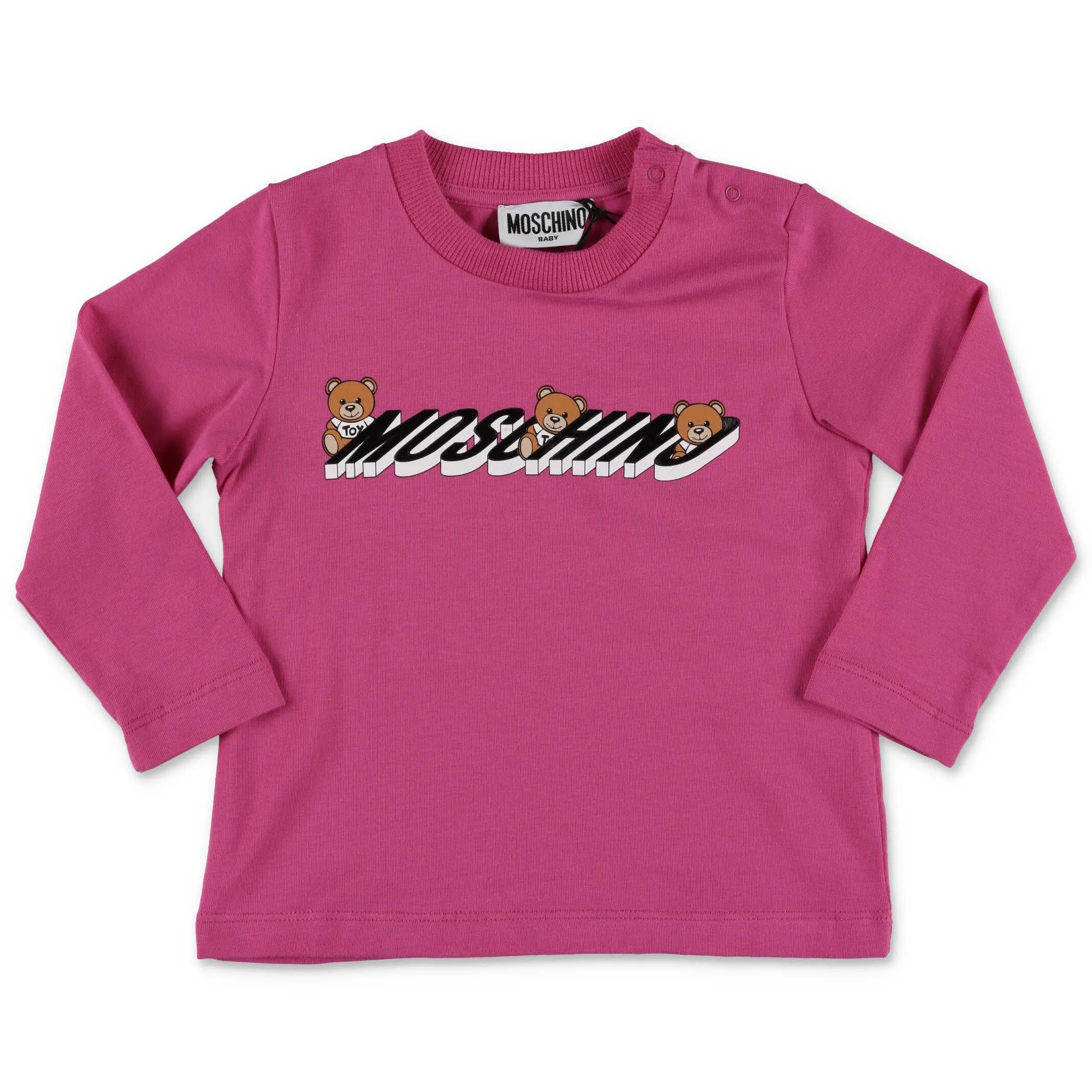Moschino Kids Teddy Bear Logo Print T-Shirt