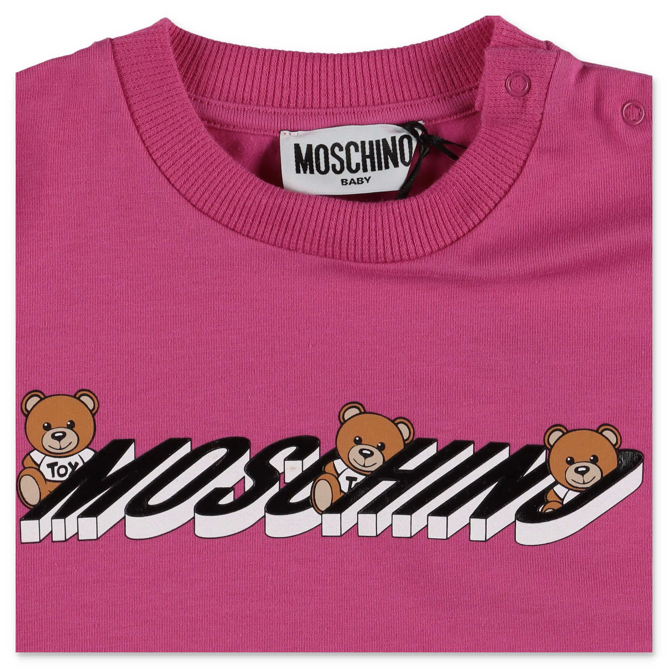 Moschino Kids Teddy Bear Logo Print T-Shirt