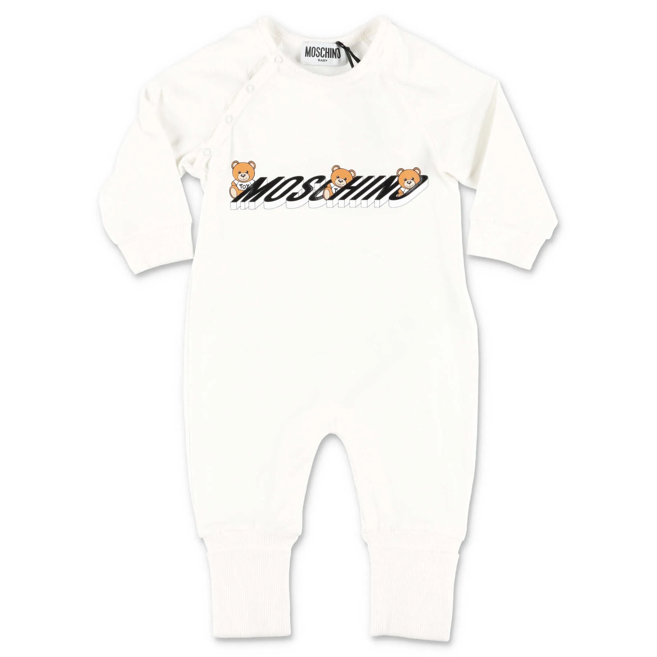 Moschino Kids Teddy Bear Logo Printed Onesie