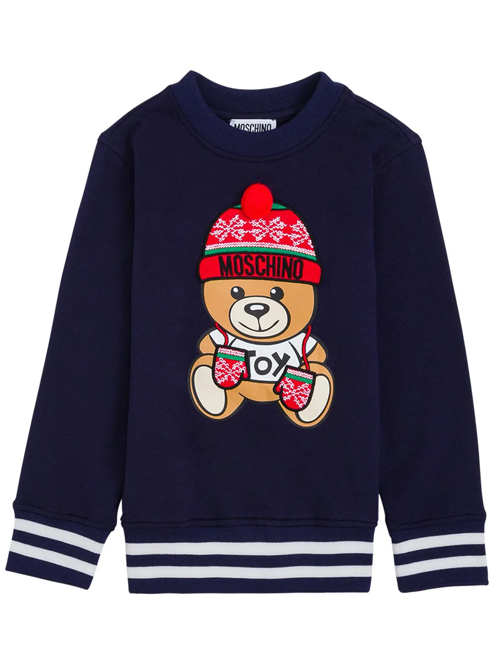 Moschino Kids Teddy Bear Print Crewneck Sweatshirt