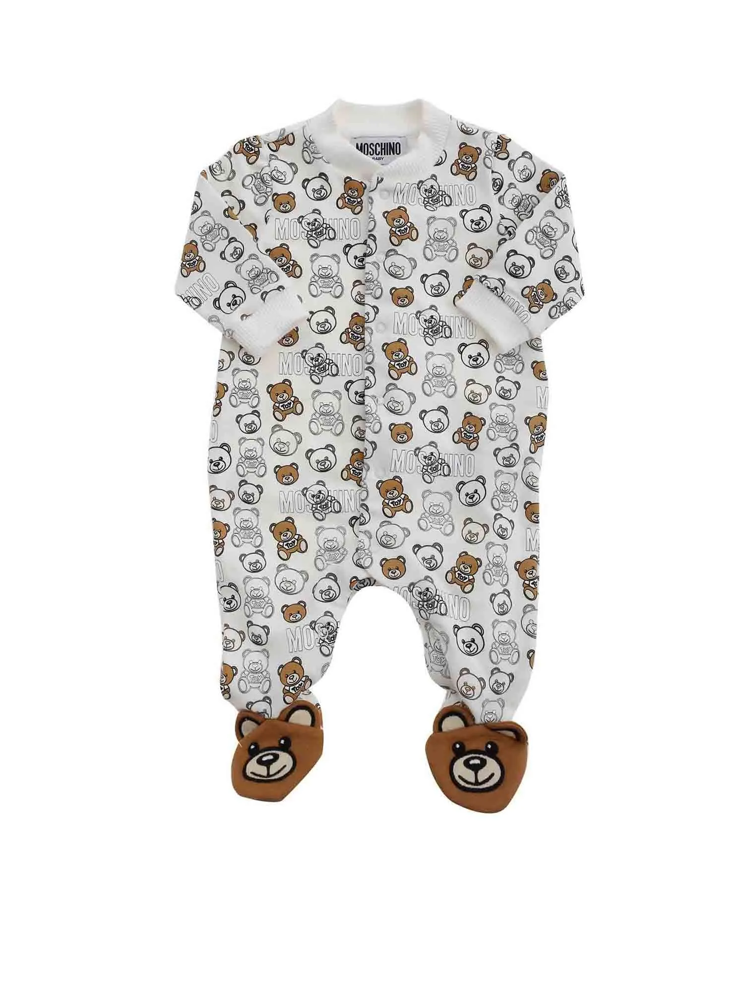 Moschino Kids Teddy Bear Printed Baby Rompers