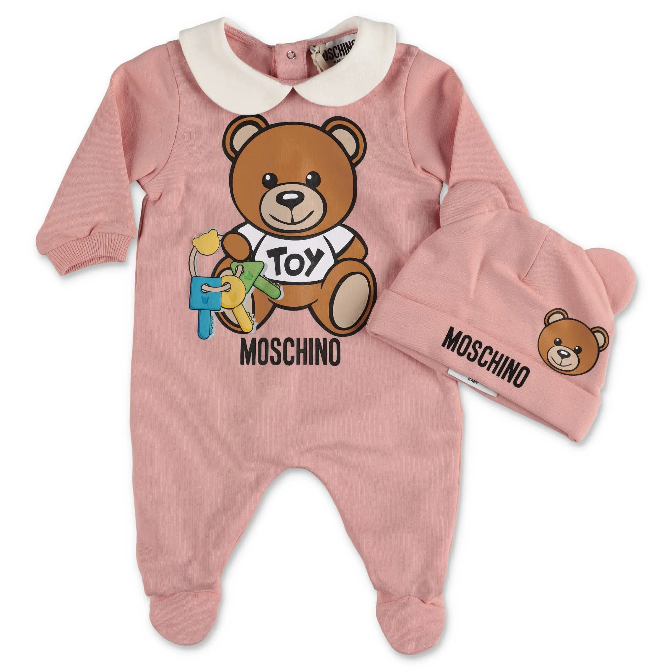 Moschino Kids Teddy Bear Printed Babygrow Set
