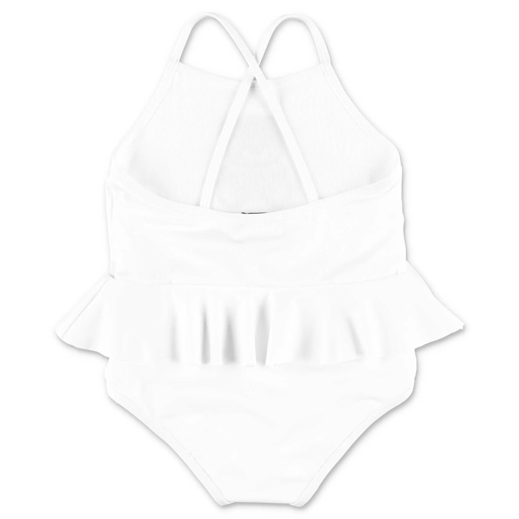 Moschino Kids Teddy Bear Printed Ruffled Swimsuit