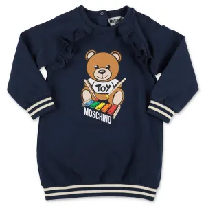 Moschino Kids Teddy Bear Printed Sweatshirt Dress