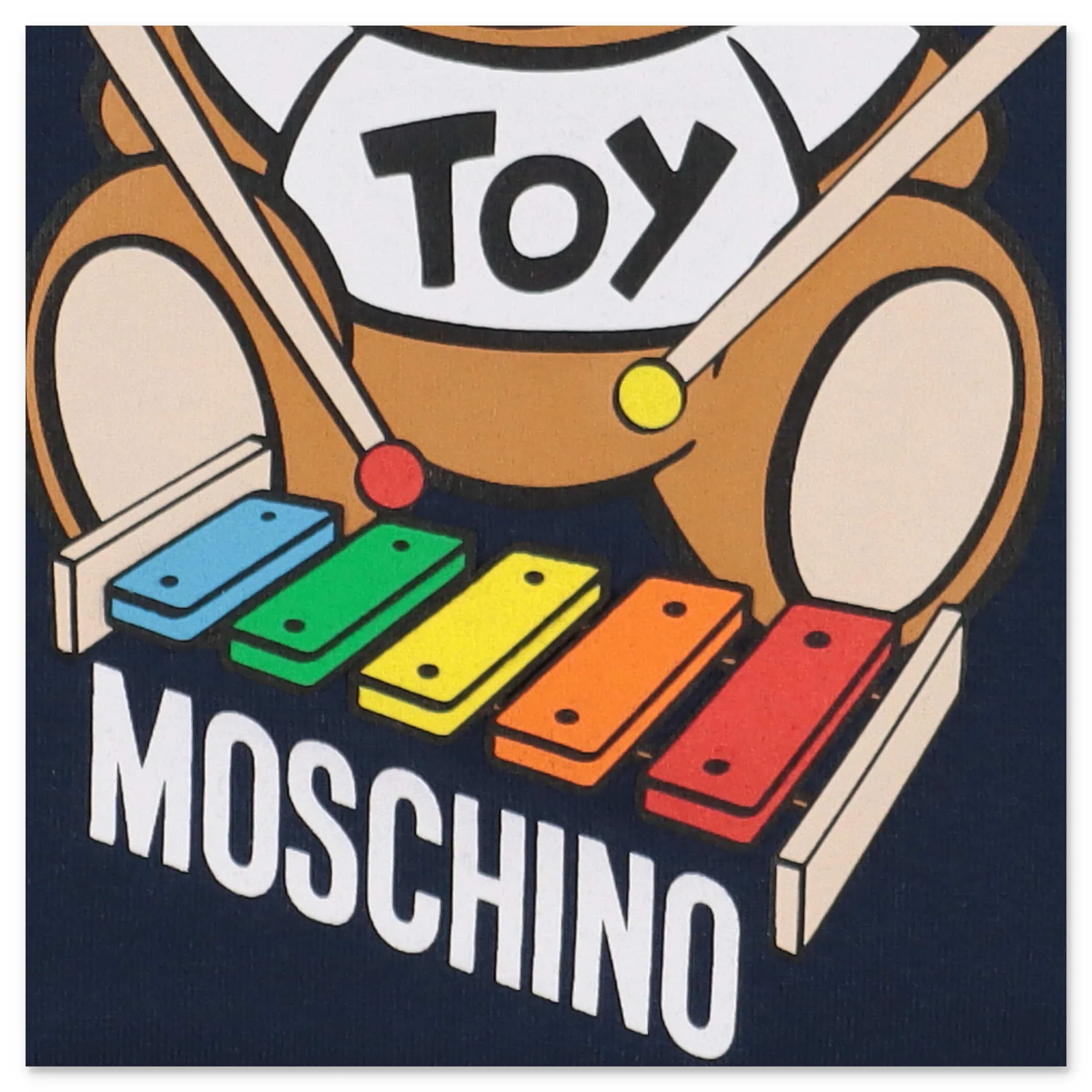 Moschino Kids Teddy Bear Printed Sweatshirt Dress