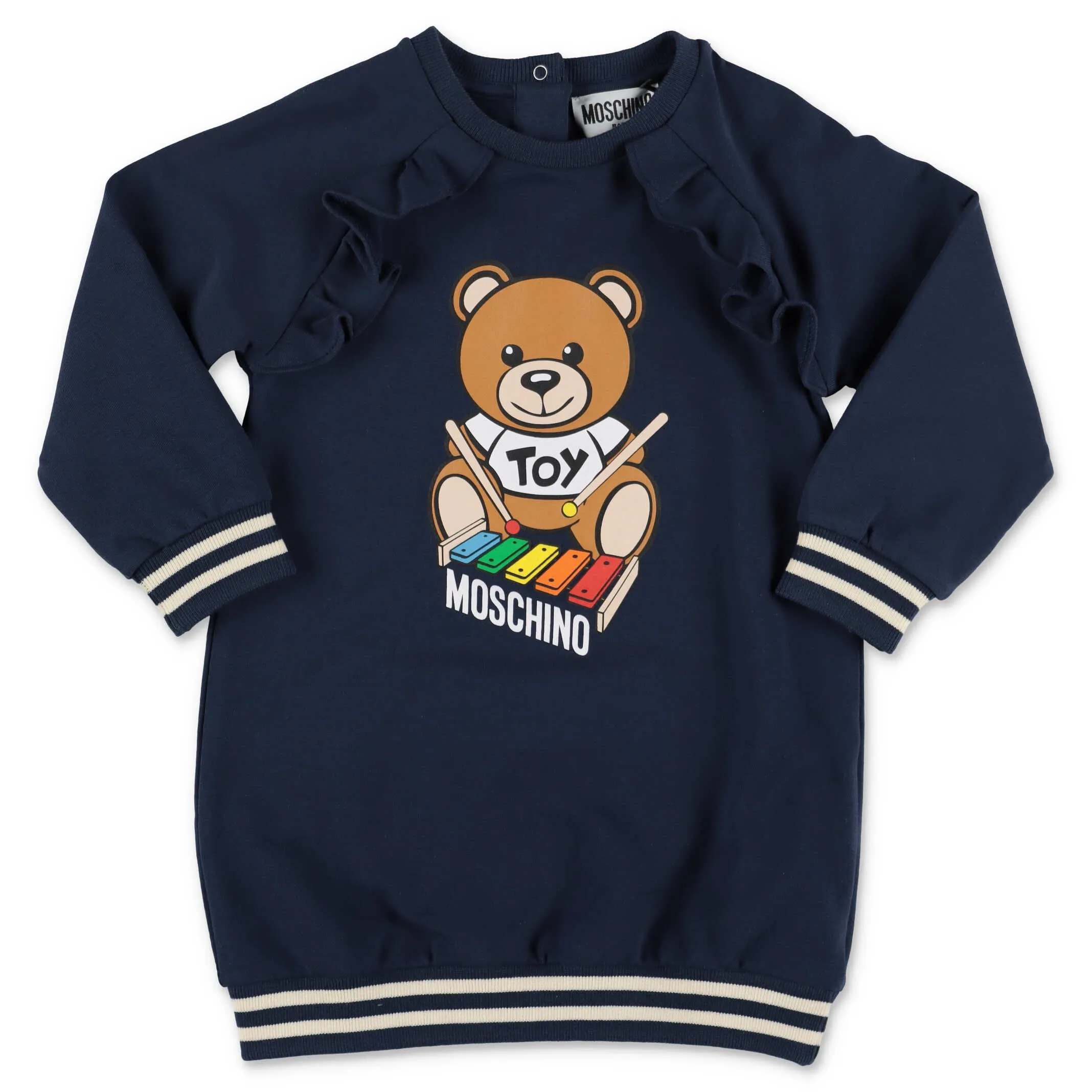 Moschino Kids Teddy Bear Printed Sweatshirt Dress