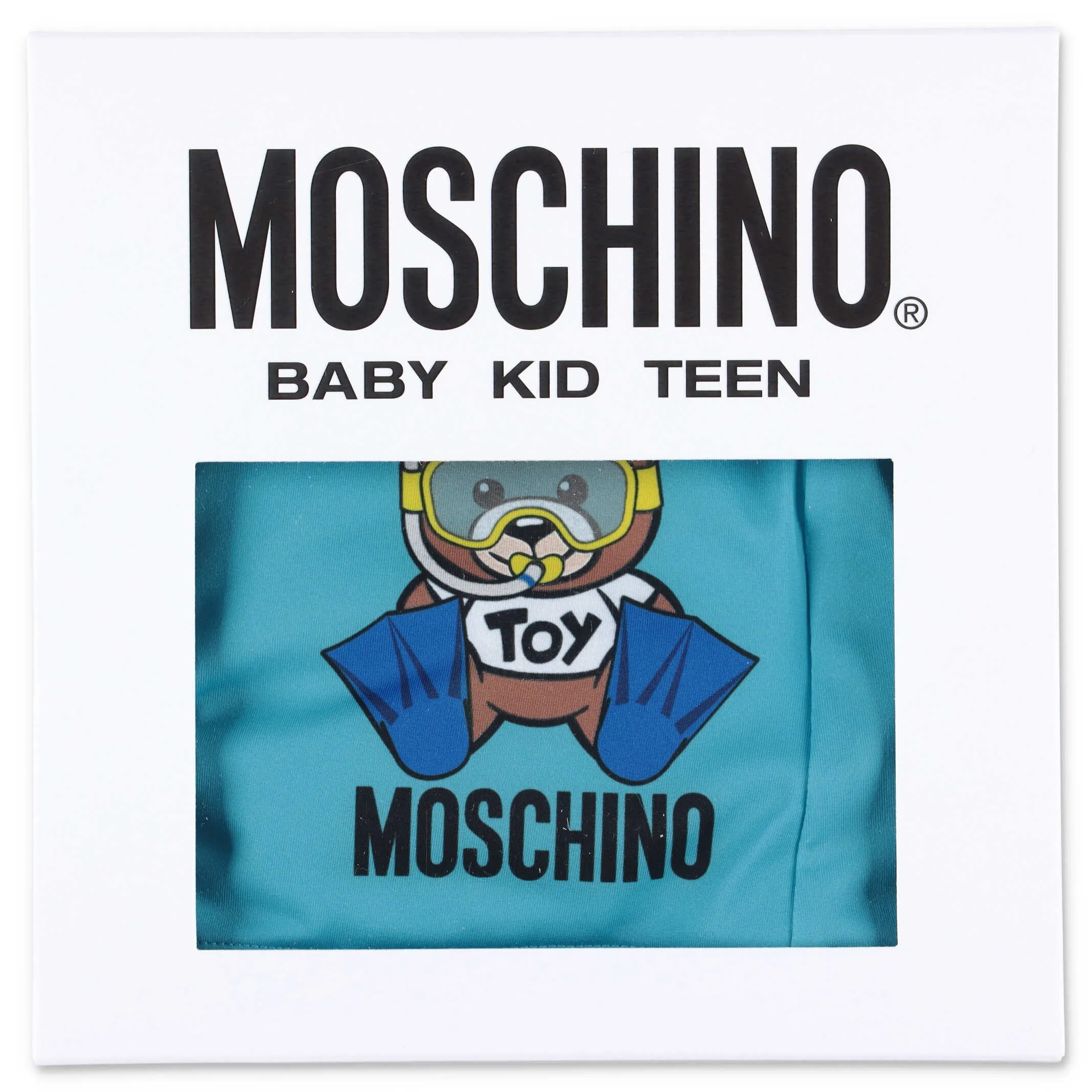 Moschino Kids Teddy Bear Printed Swim Shorts