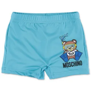 Moschino Kids Teddy Bear Printed Swim Shorts
