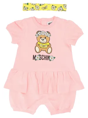Moschino Kids Teddy Bear Printed Two-Piece Set