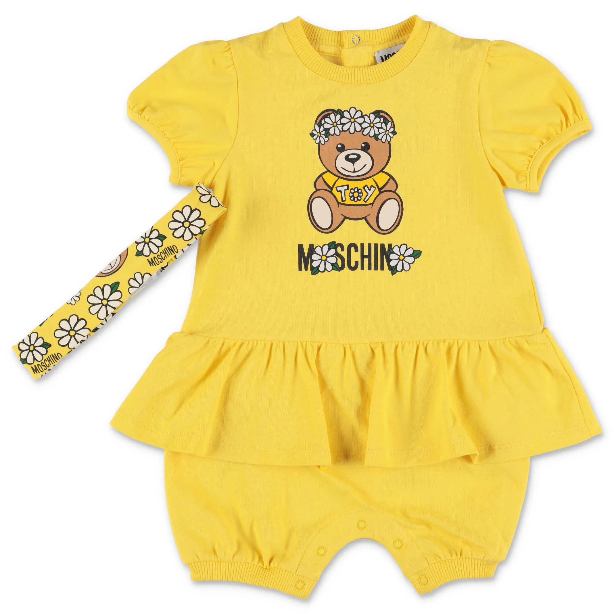Moschino Kids Teddy Bear Romper Set