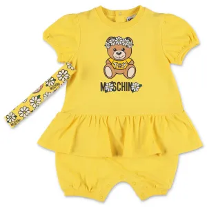 Moschino Kids Teddy Bear Romper Set