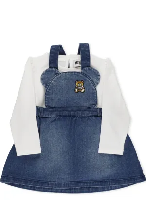 Moschino Kids Teddy Bear Two-Piece Dress