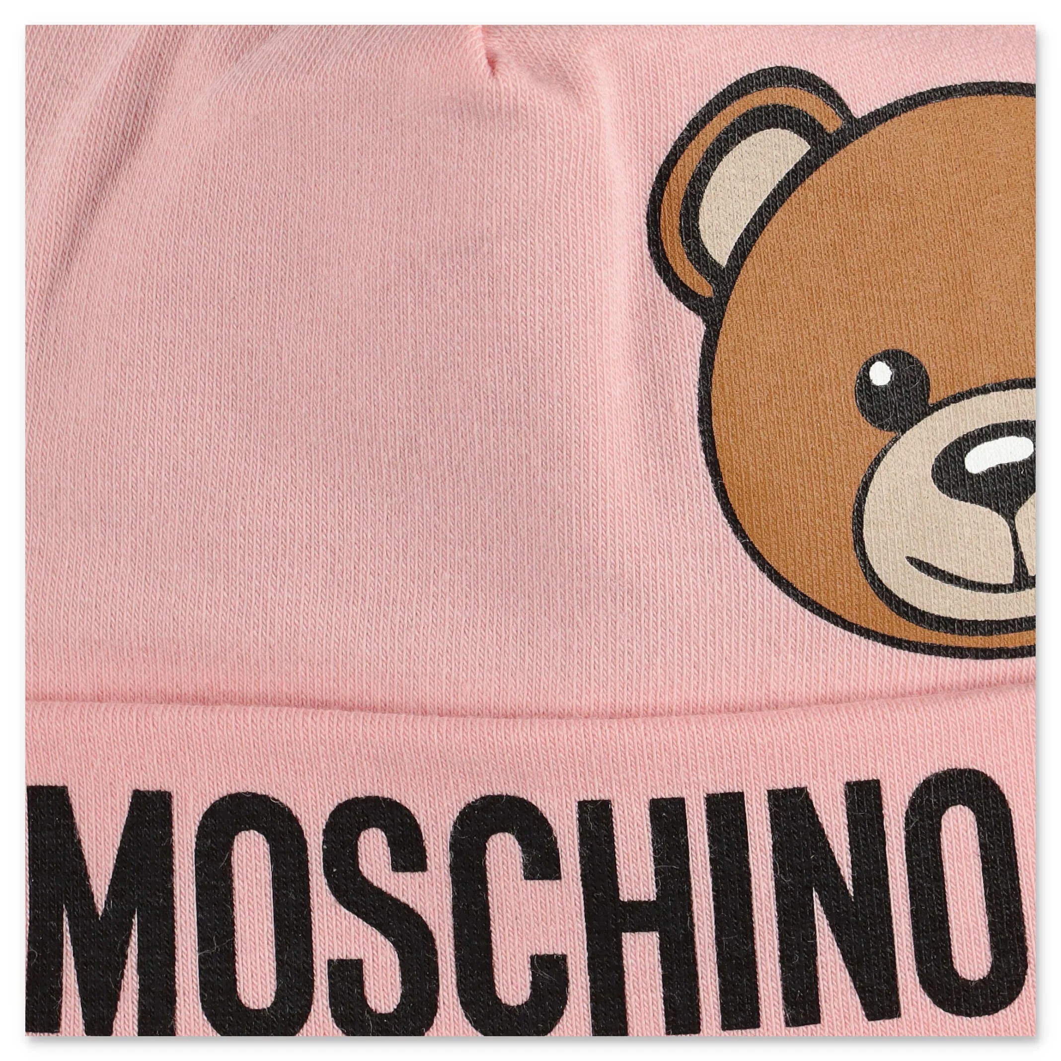 Moschino Kids Teddy Logo Print Beanie