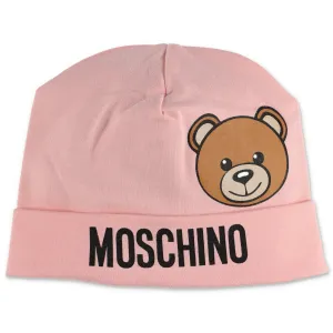 Moschino Kids Teddy Logo Print Beanie