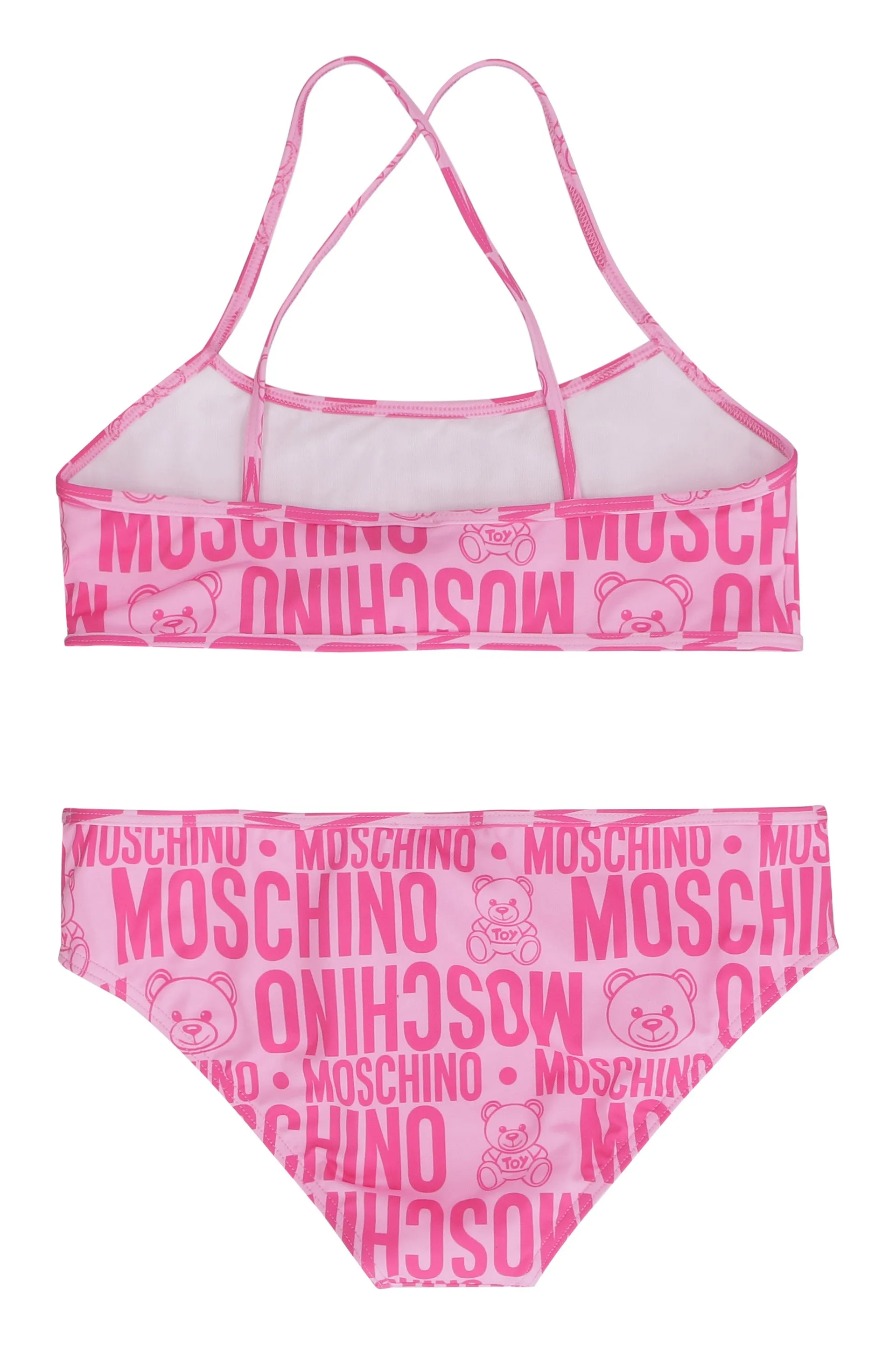 Moschino Kids Teddy Logo Printed Bikini Set
