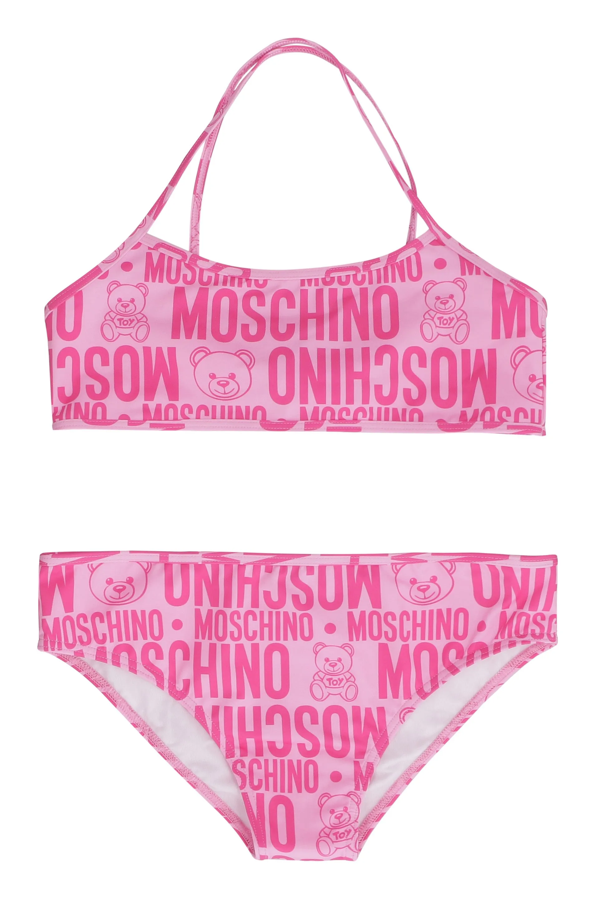 Moschino Kids Teddy Logo Printed Bikini Set