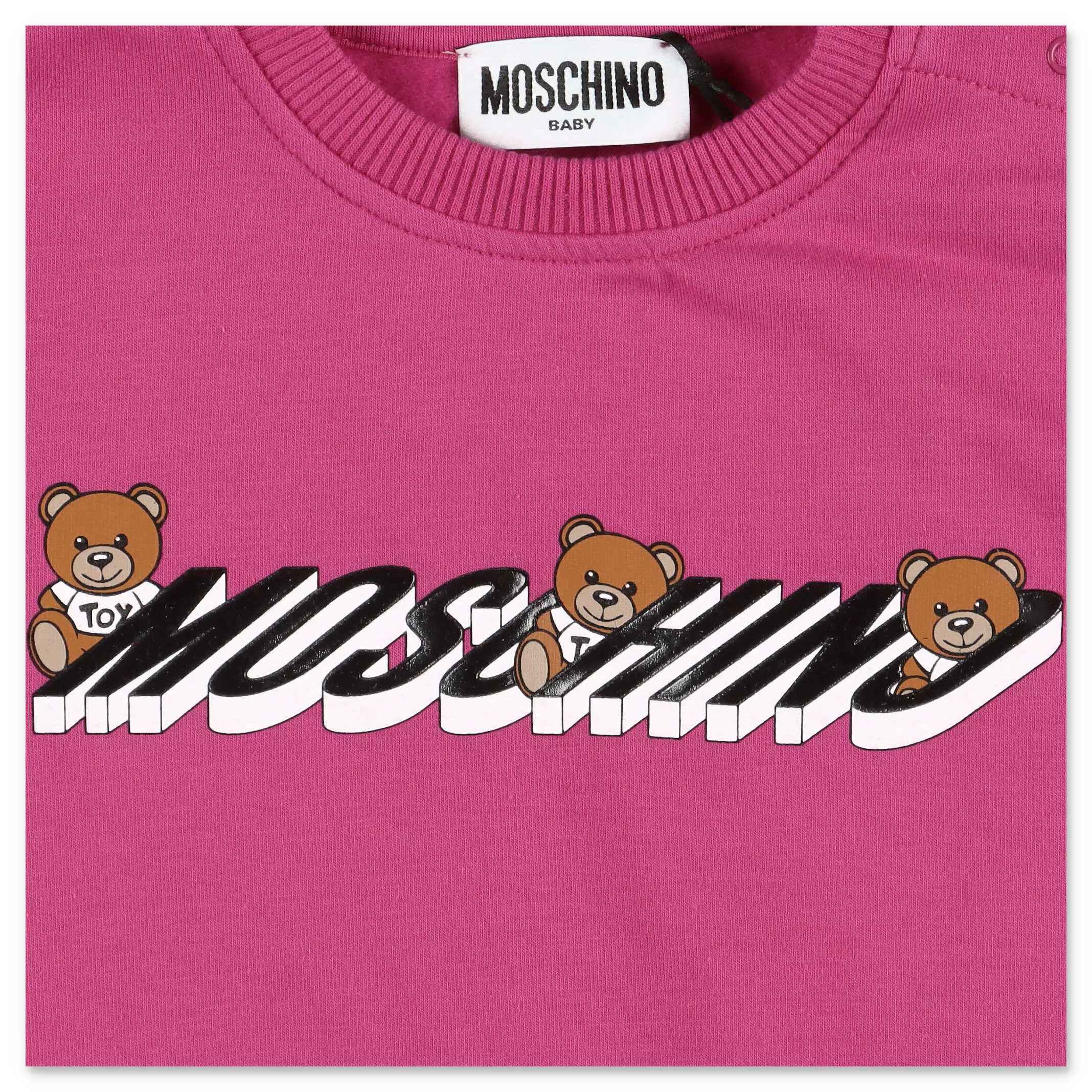 Moschino Kids Teddy Logo Printed Sweatshirt