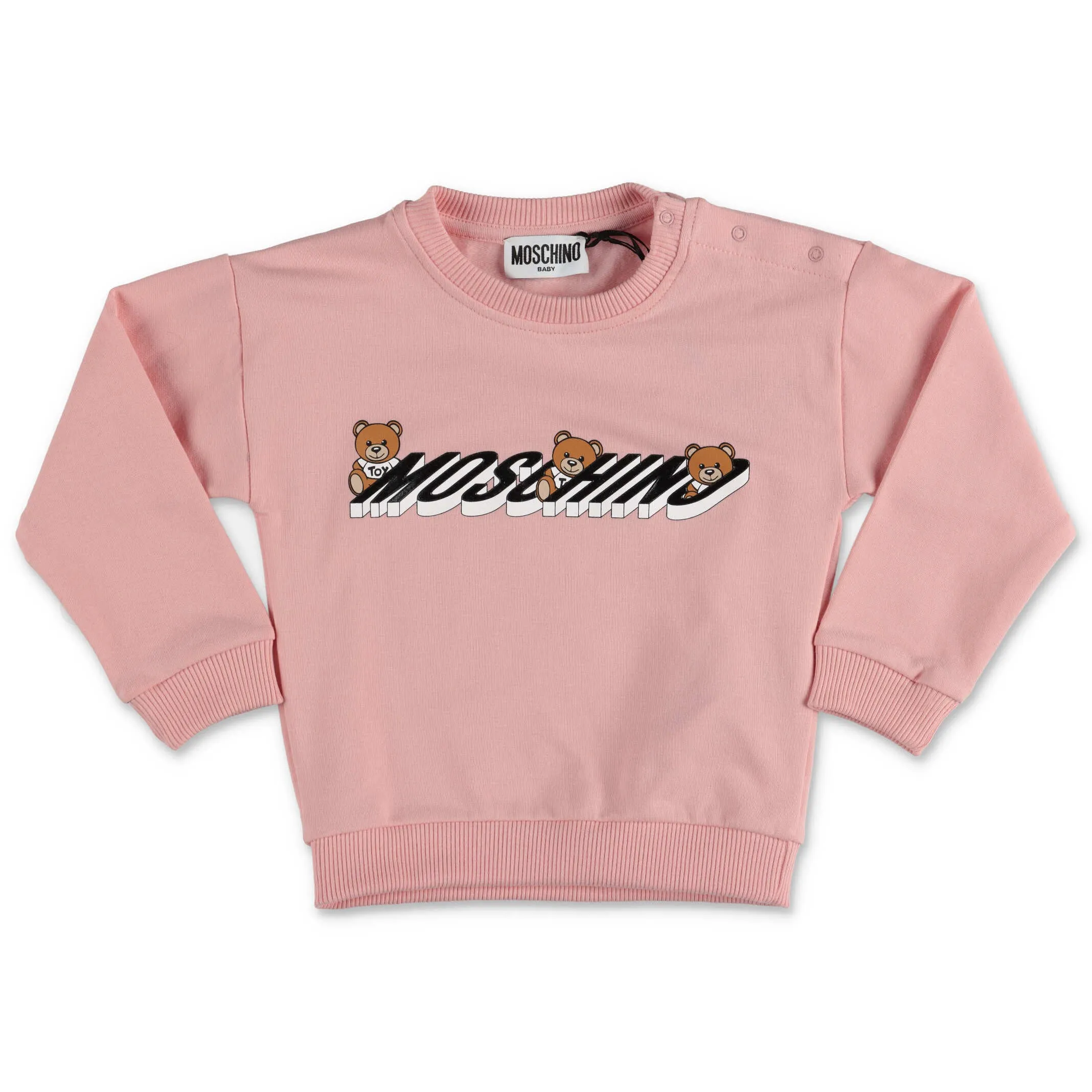 Moschino Kids Teddy Logo Printed Sweatshirt