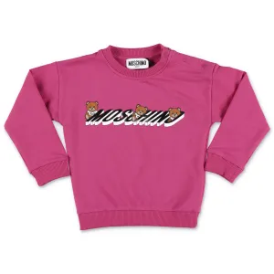 Moschino Kids Teddy Logo Printed Sweatshirt