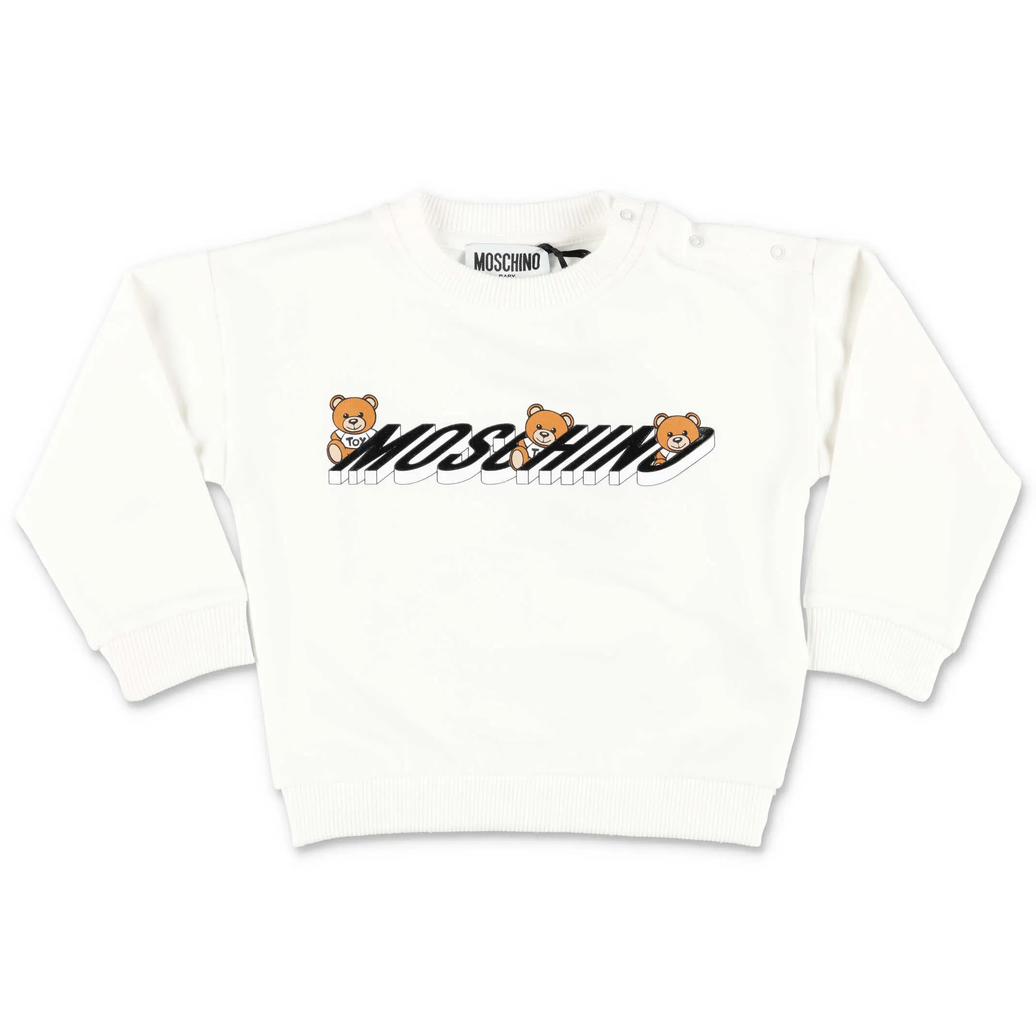 Moschino Kids Teddy Logo Printed Sweatshirt
