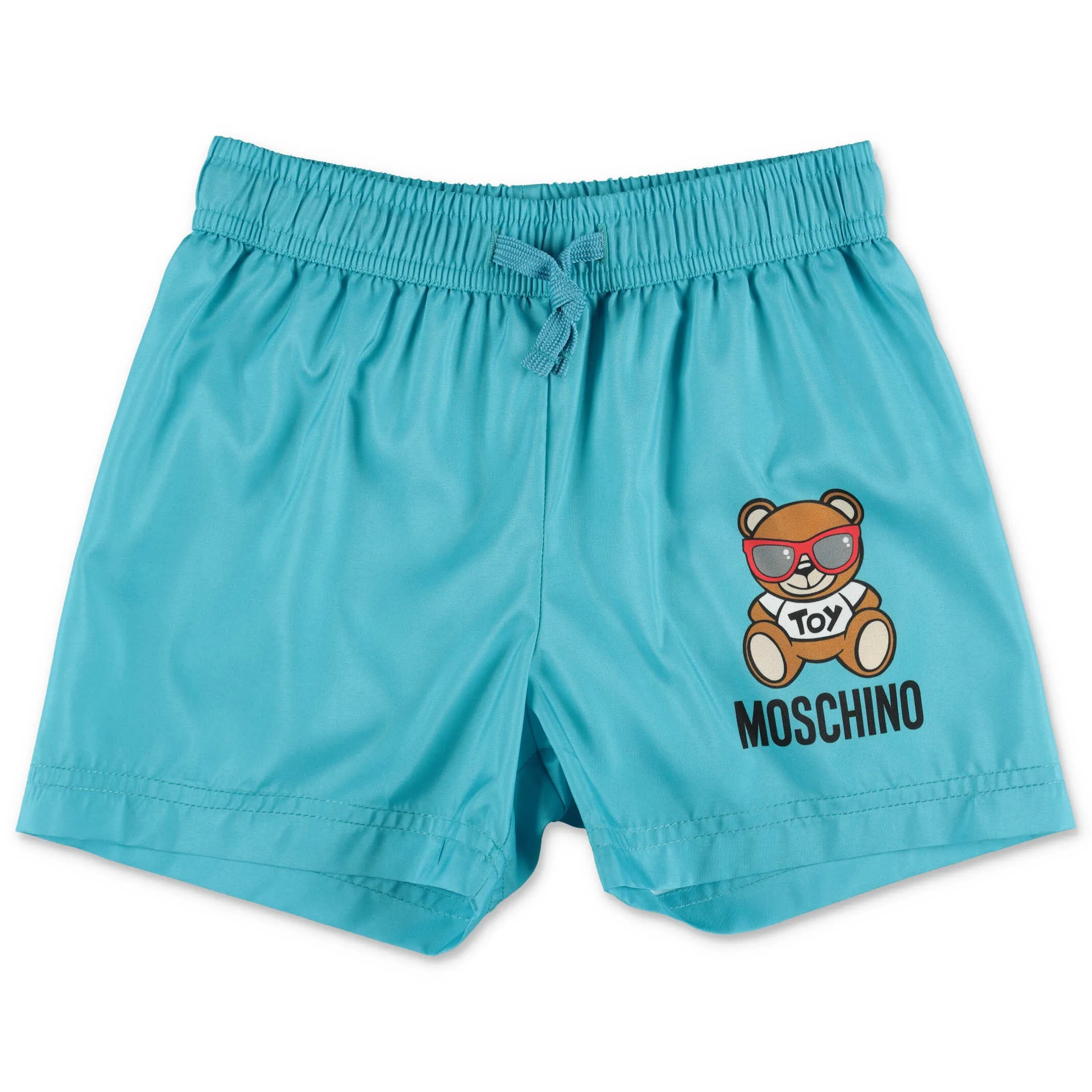 Moschino Kids Teddy Logo Printed Swim Shorts
