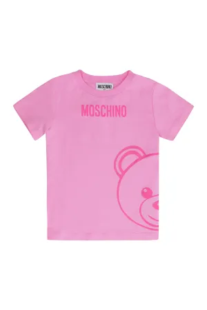 Moschino Kids Teddy Print Crewneck T-Shirt