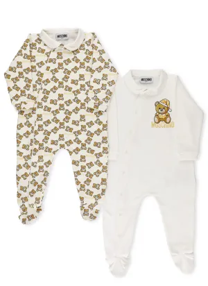Moschino Kids Teddy Print Romper Set