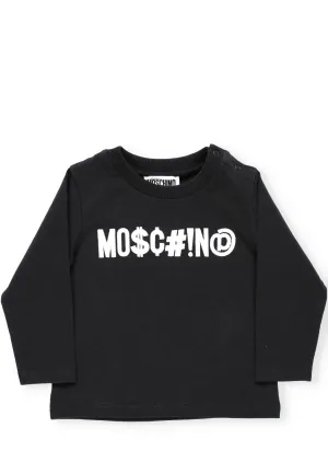 Moshino Kids Logo Print Crewneck Sweatshirt