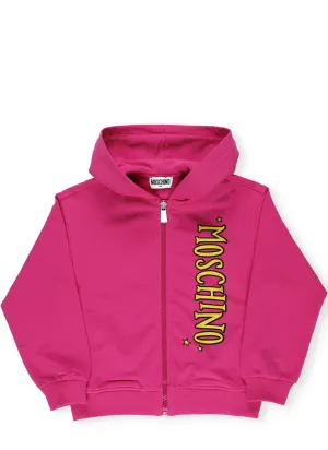 Moshino Kids Teddy Bear Print Zipped Hoodie