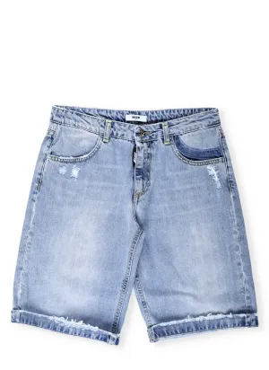 MSGM Kids Denim Bermuda Shorts