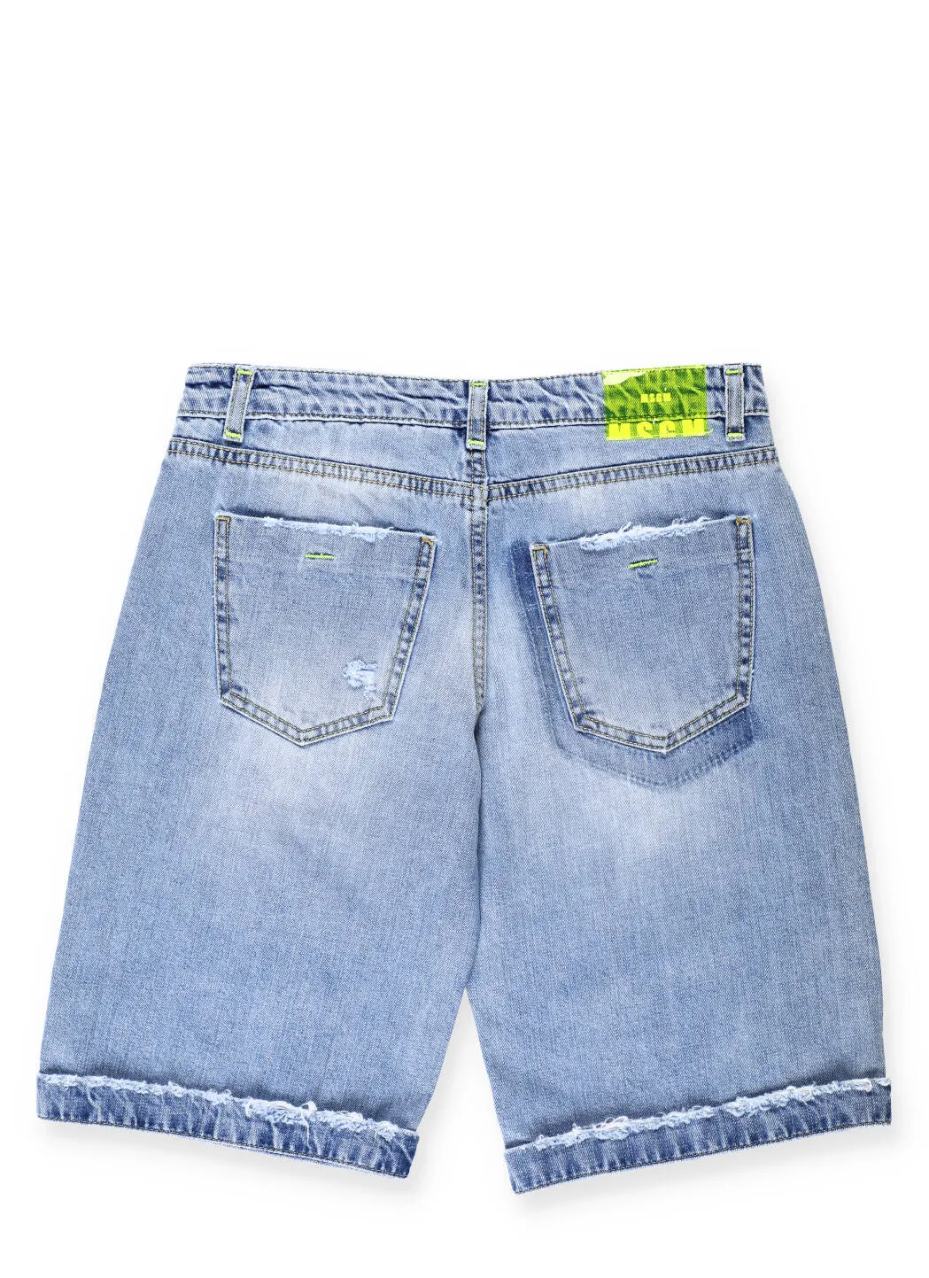 MSGM Kids Denim Bermuda Shorts