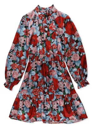 MSGM Kids Floral Print Dress