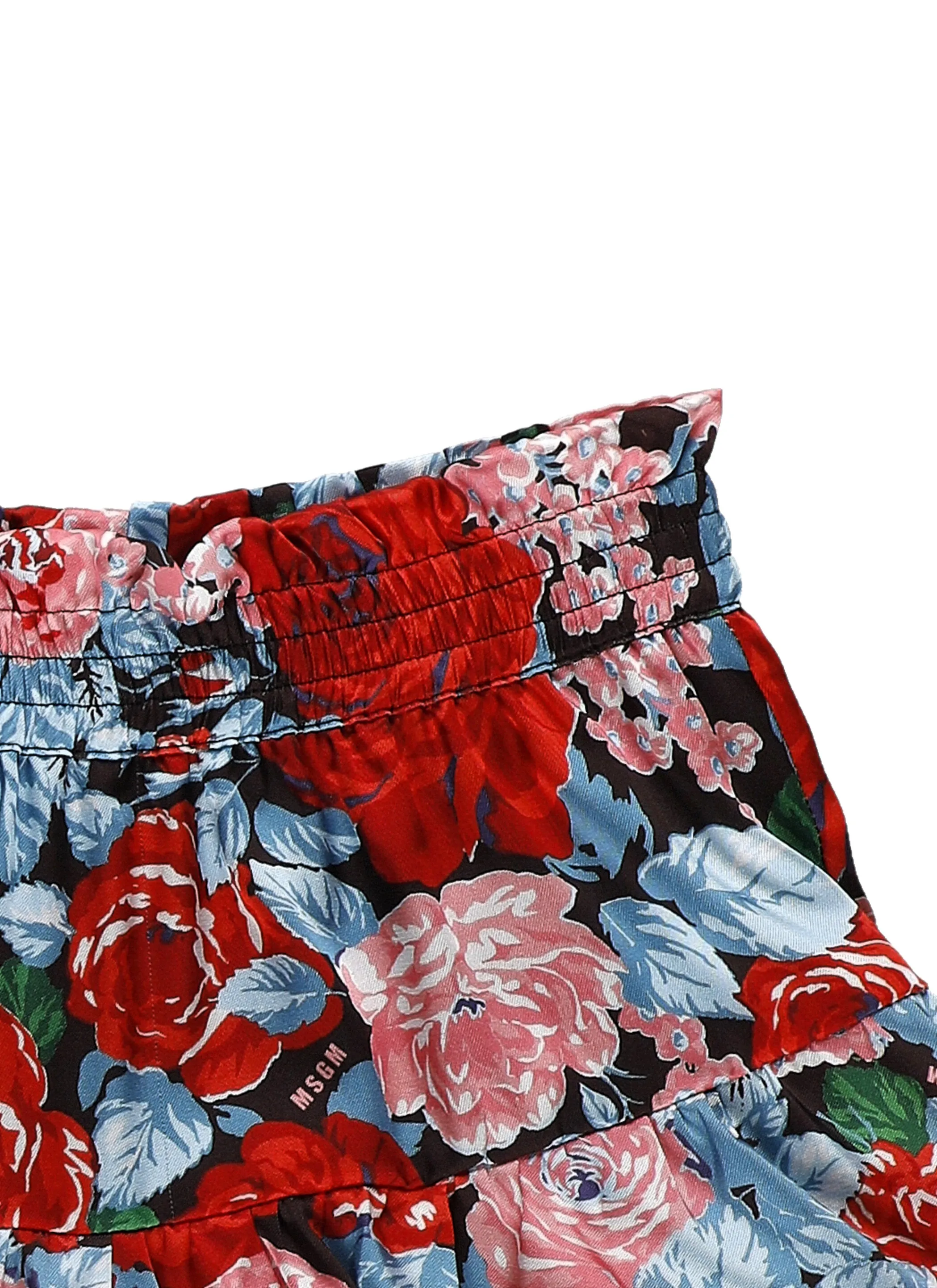 MSGM Kids Floral Print Shorts