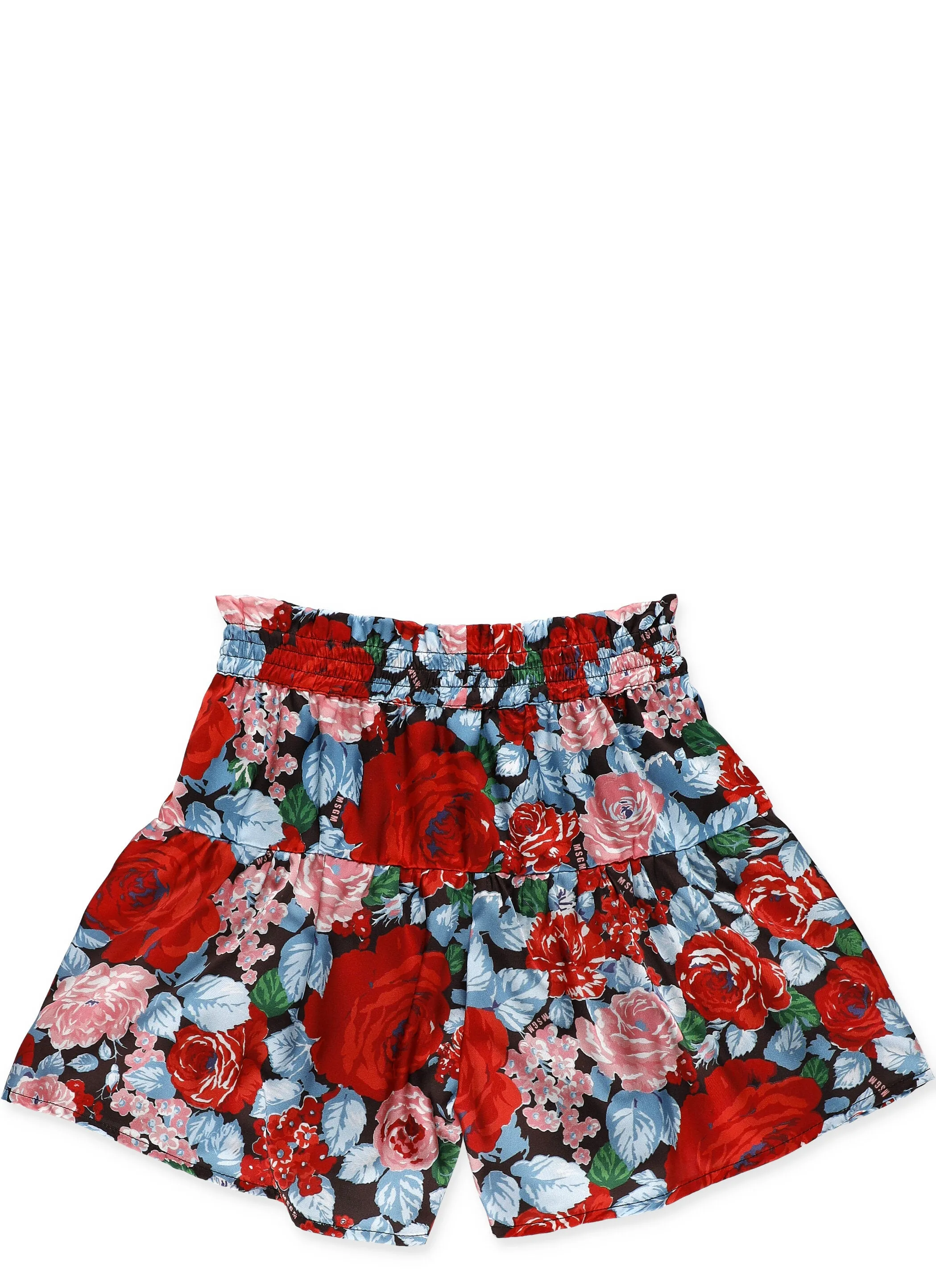 MSGM Kids Floral Print Shorts