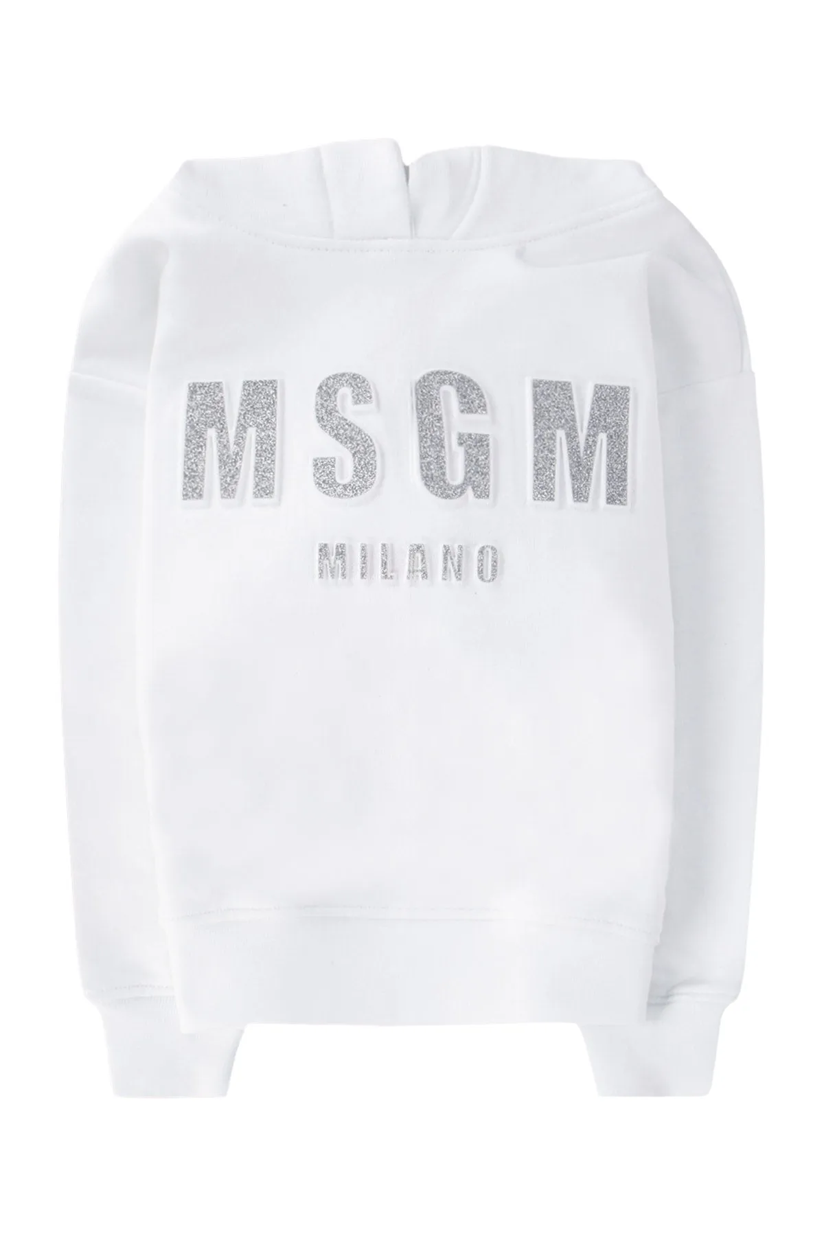 MSGM Kids Glittered Logo Hoodie