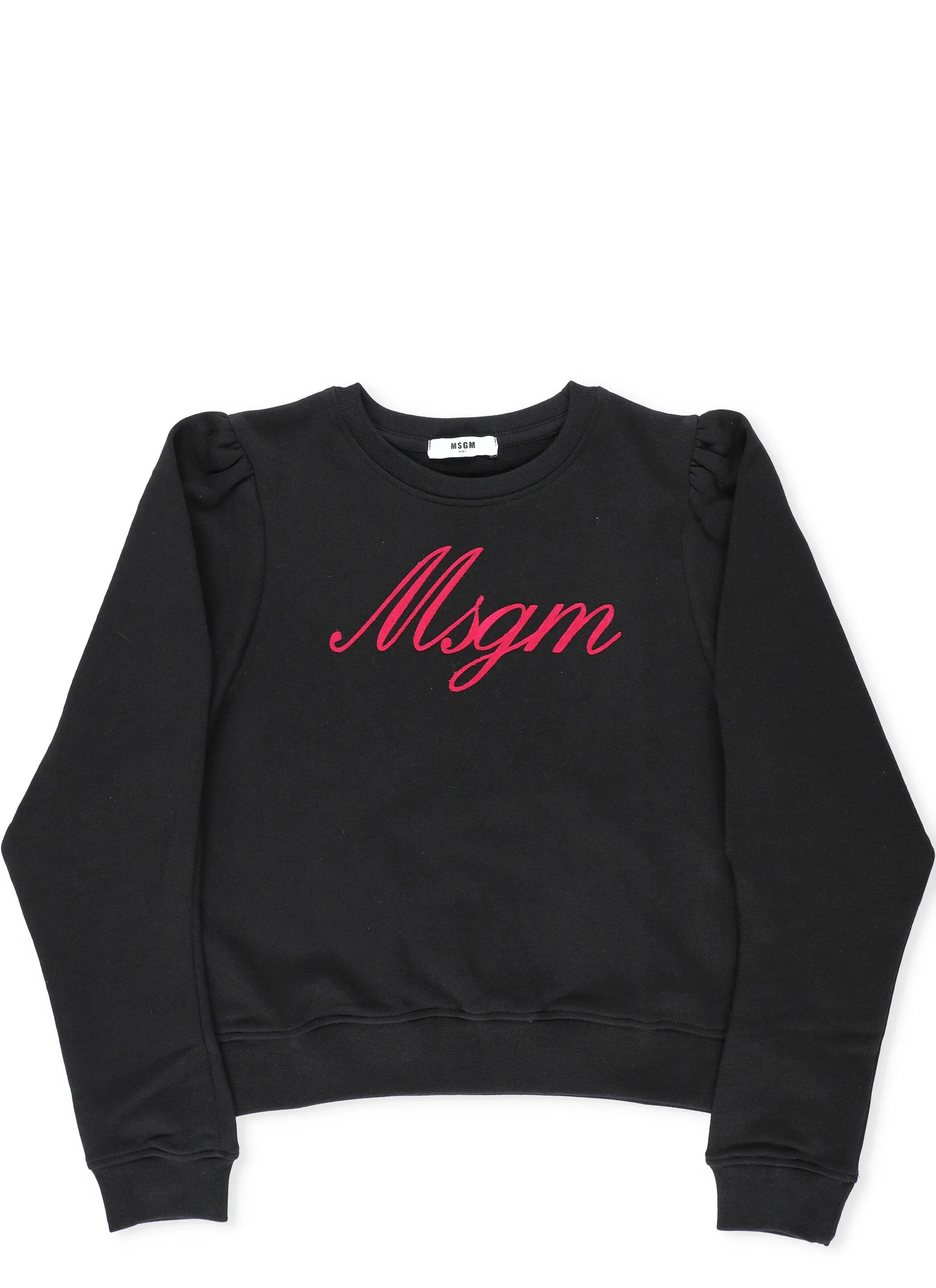 MSGM Kids Logo Detailed Crewneck Sweatshirt