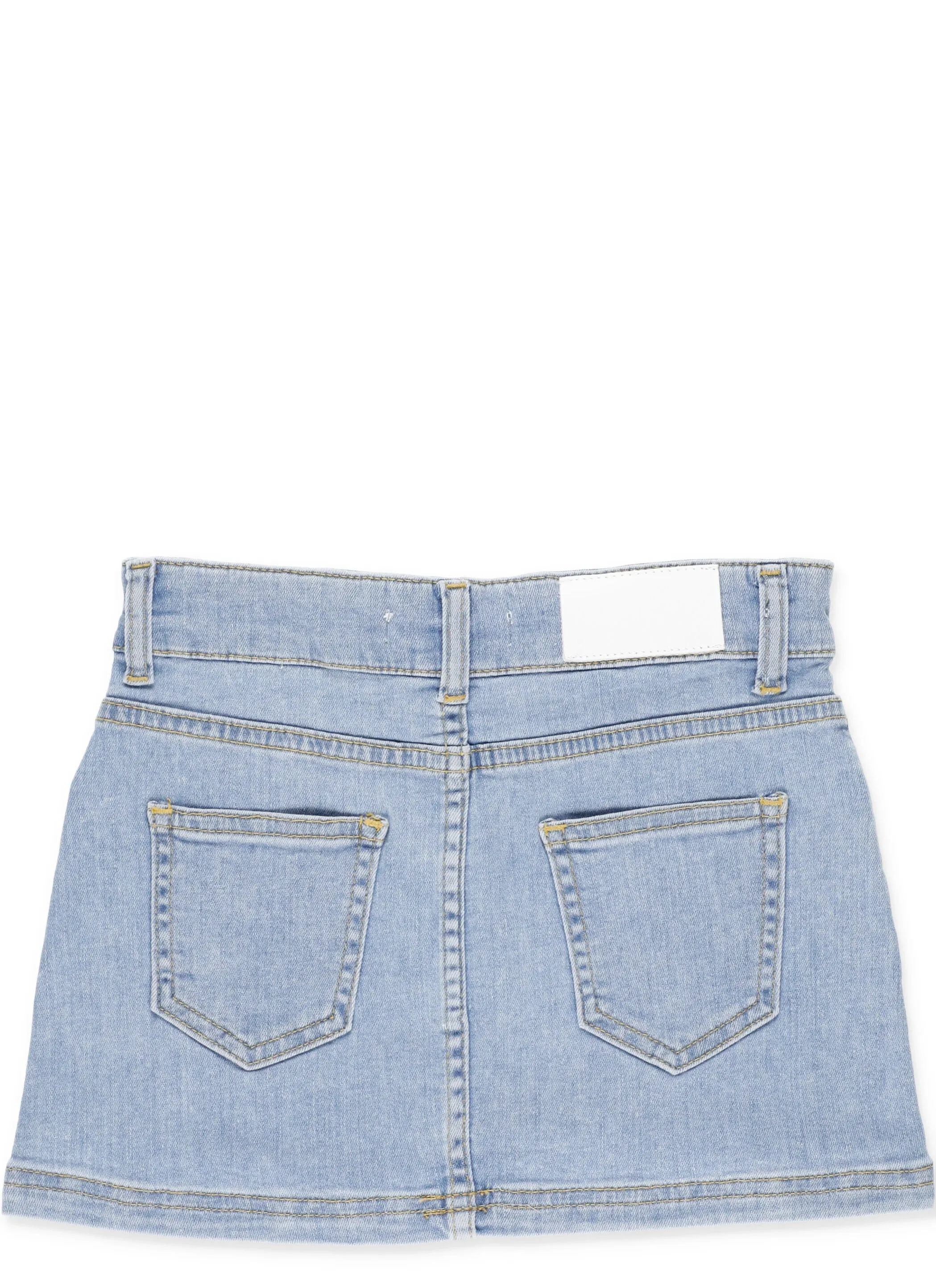 MSGM Kids Logo Embellished Skirt
