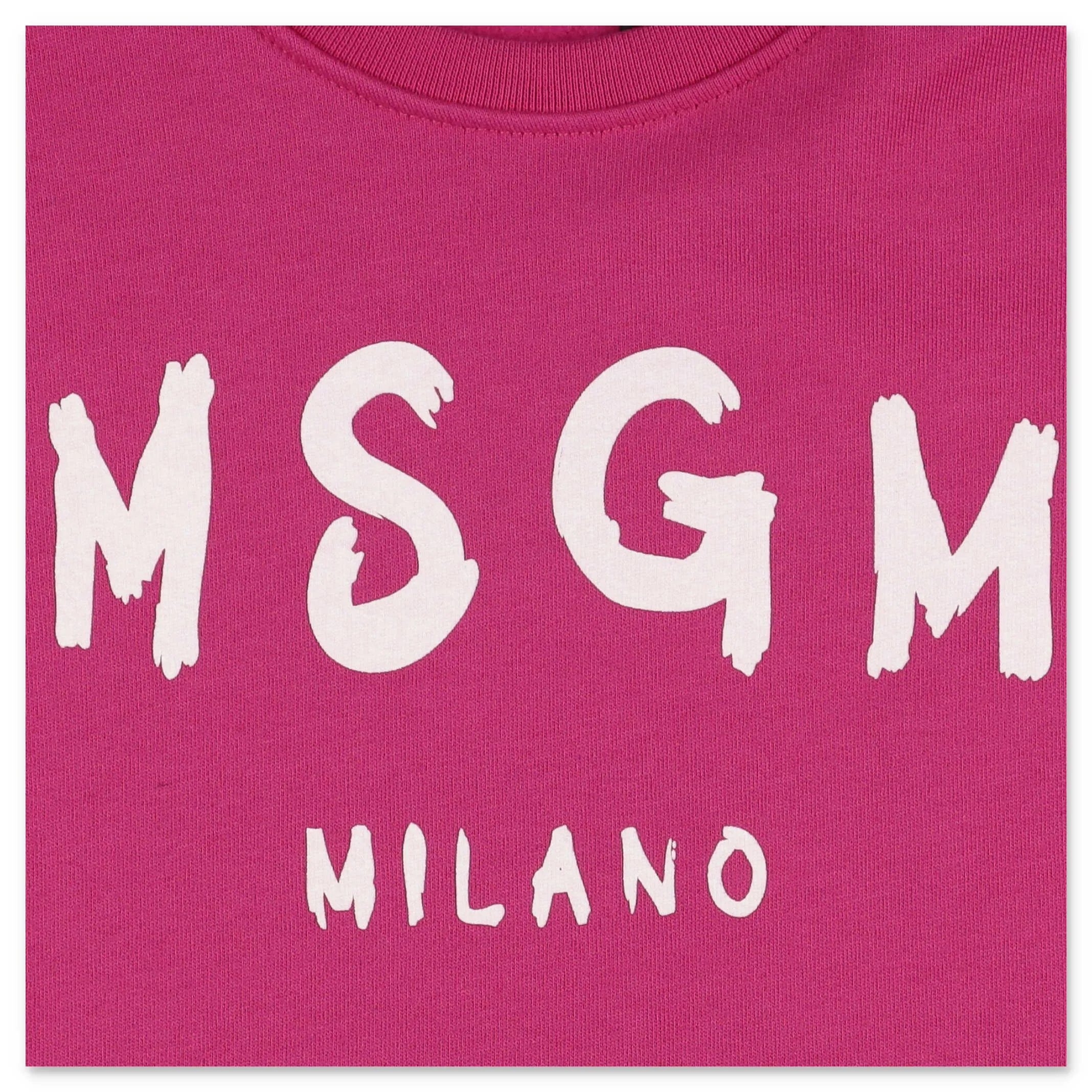 MSGM Kids Logo Print Crewneck Sweatshirt