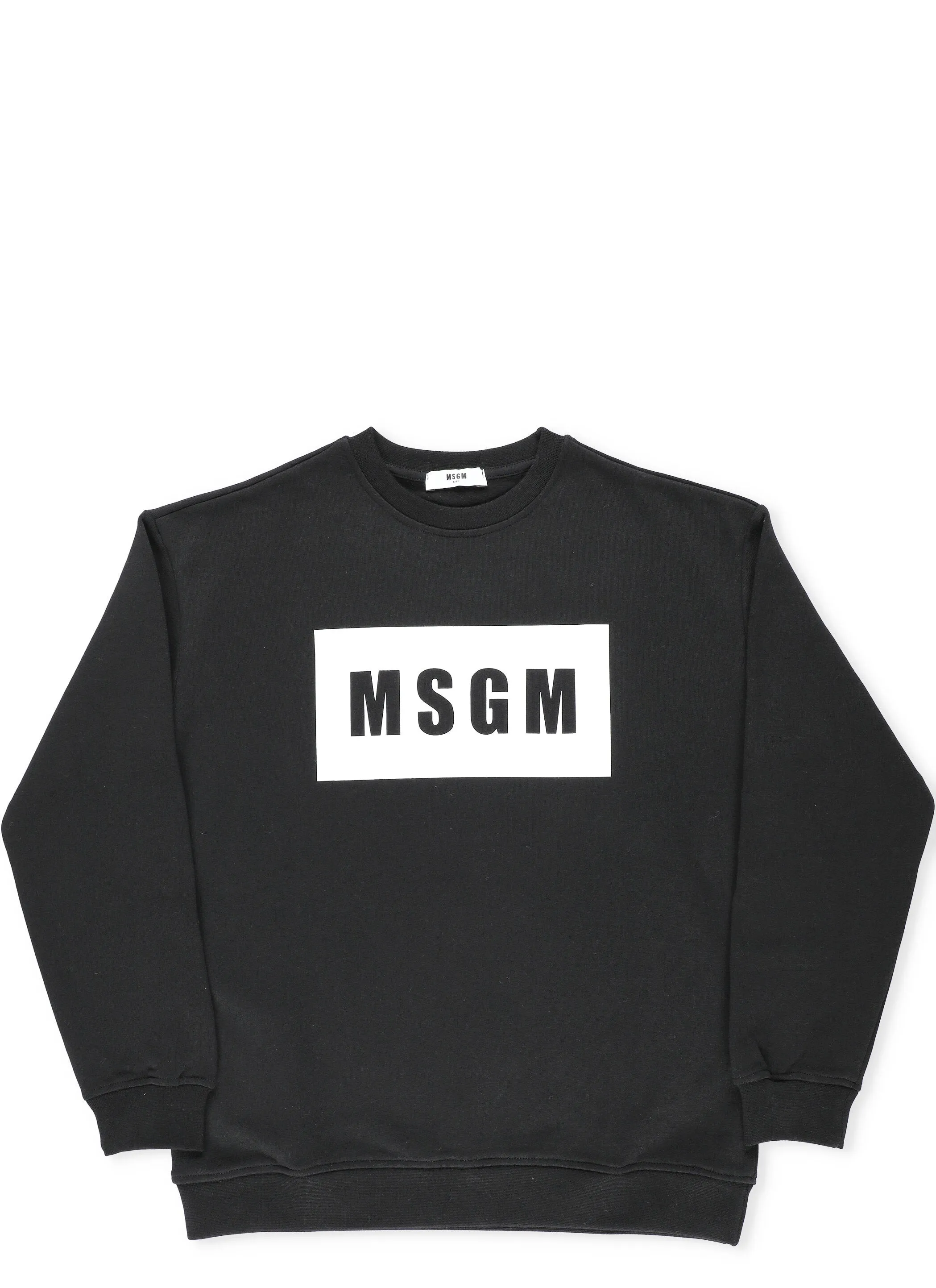 MSGM Kids Logo Print Crewneck Sweatshirt