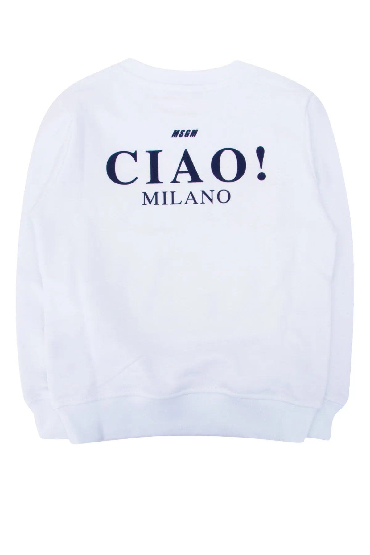 MSGM Kids Logo Print Crewneck Sweatshirt
