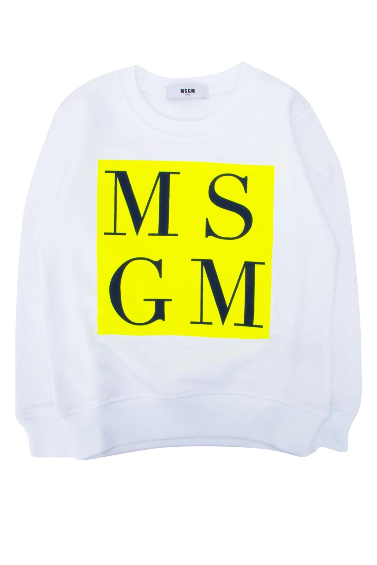 MSGM Kids Logo Print Crewneck Sweatshirt