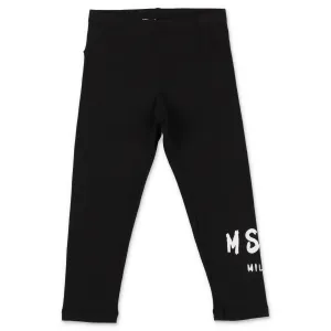 MSGM Kids Logo Print Leggings