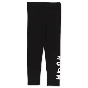 MSGM Kids Logo Print Leggings
