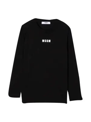 MSGM Kids Logo Print Long-Sleeve T-Shirt