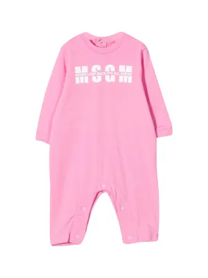 MSGM Kids Logo Print Onesie