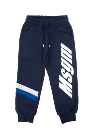MSGM Kids Logo Print Track Pants