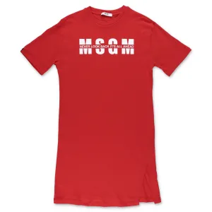 MSGM Kids Logo Printed T-Shirt Dress