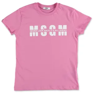 MSGM Kids Logo Printed T-Shirt