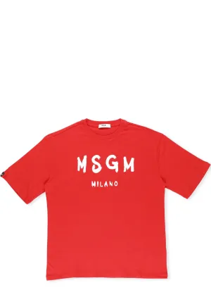 MSGM Kids Logo Printed T-Shirt